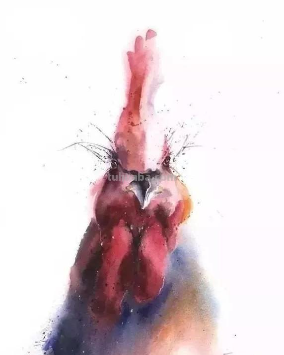 水彩动物肖像画：充满动感和生命的史诗巨作
