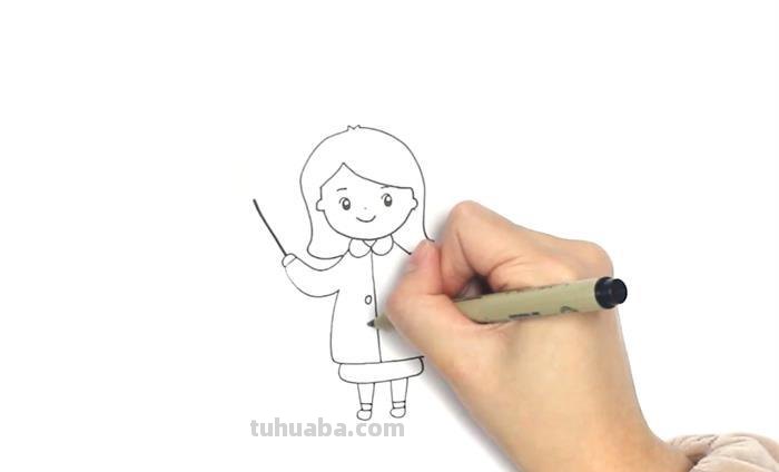 老师的简笔画怎么画 简笔画老师是怎么画的?