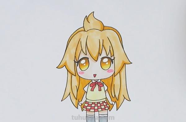 动漫女生怎么画简笔画 画画教程简单漫画少女？