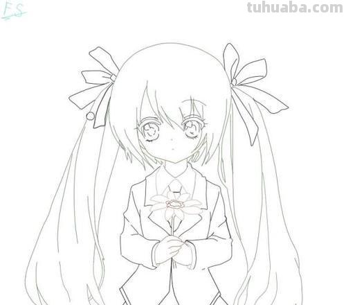 动漫女生怎么画简笔画 画画教程简单漫画少女?