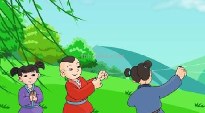 儿童放学归来早忙趁东风放纸鸢描写的是什么时候的情景