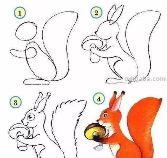 幼儿园小动物简笔画教程大全，老师家长收藏备用