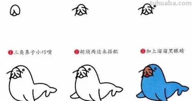 幼儿园小动物简笔画教程大全，老师家长收藏备用
