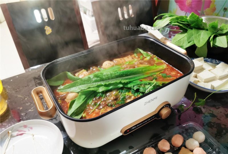 臻米多功能电火锅一机多用烹饪食材健康又快乐