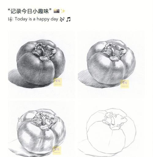 速写小柿子 柿子绘画？