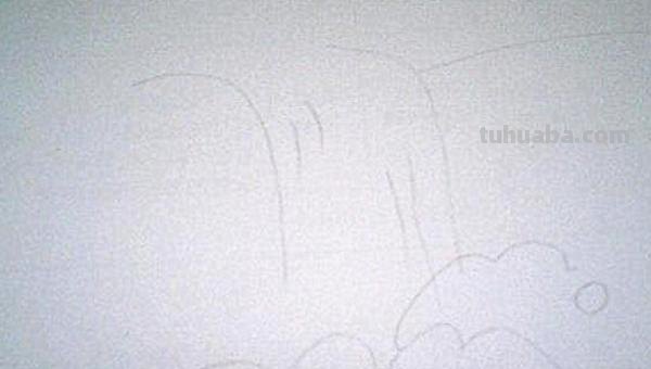 瀑布怎么画简笔画铅笔 望庐山瀑布田字格铅笔书写？