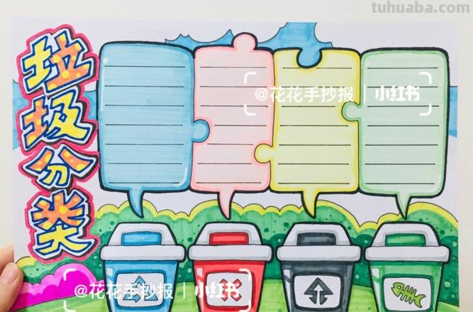 垃圾手抄报怎么做 垃圾分类手抄报怎么画？