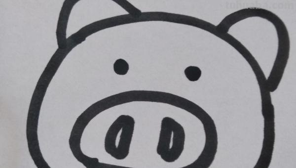小猪乔治简笔画怎么画 幼儿简笔画小猪的画法？