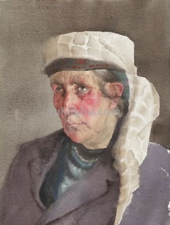 广东水彩画 - 女画家肖蓉人物水彩​​画欣赏