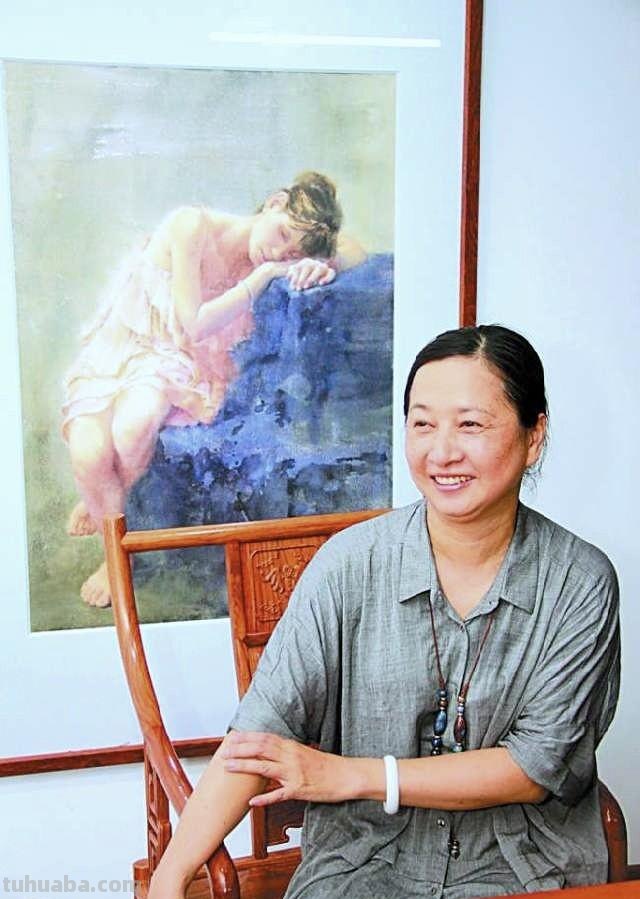 广东水彩画 - 女画家肖蓉人物水彩​​画欣赏