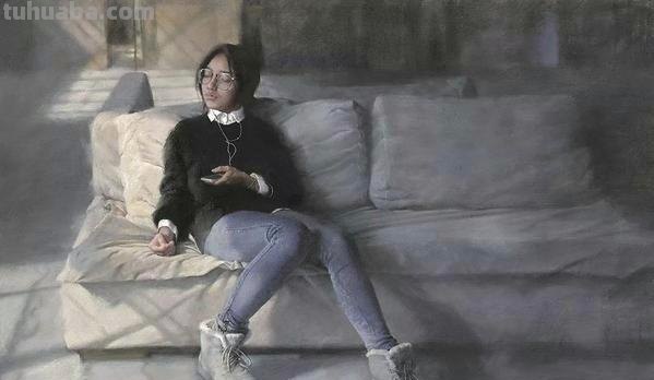 广东水彩画 - 女画家肖蓉人物水彩​​画欣赏