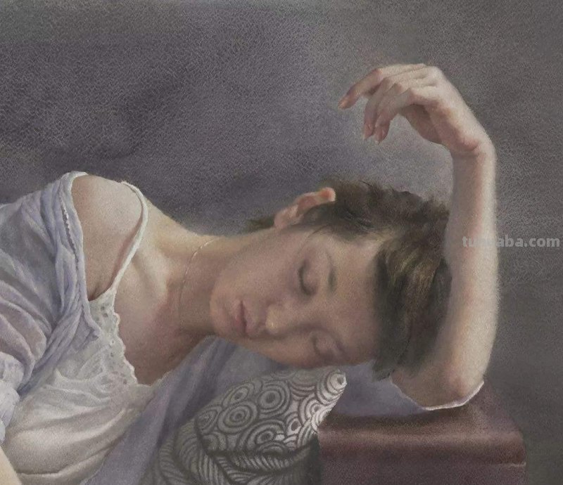 广东水彩画 - 女画家肖蓉人物水彩​​画欣赏