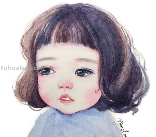 今天,教你画几个水彩人物头像小教程