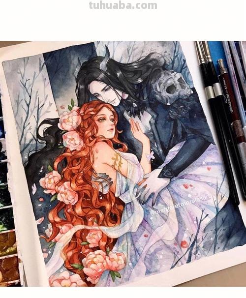 一组水彩人物插画欣赏，来自插画师Margaret Morales
