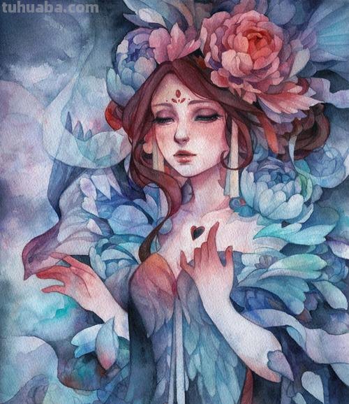 一组水彩人物插画欣赏，来自插画师Margaret Morales