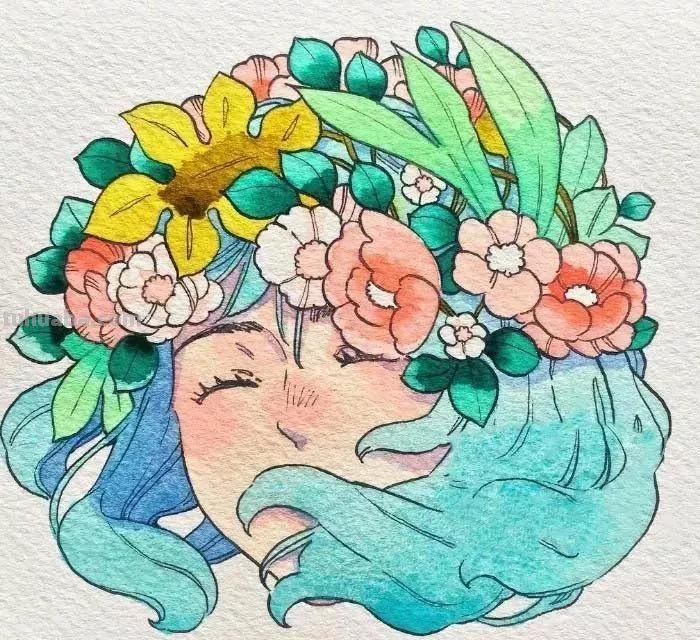 水彩人物分享—喜欢水彩的你千万不要错过了这些人物水彩画呀