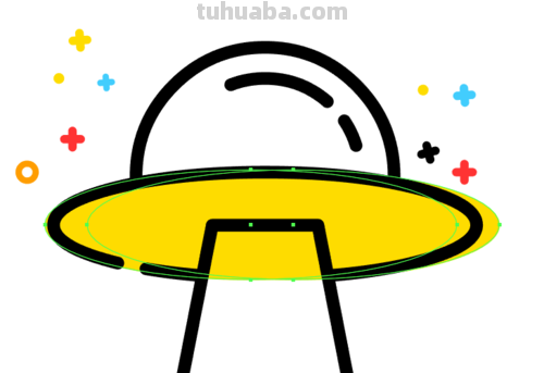 AI绘画每日一(组)图：UFO