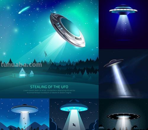 AI绘画每日一(组)图：UFO
