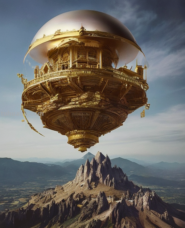 AI绘画每日一(组)图：UFO