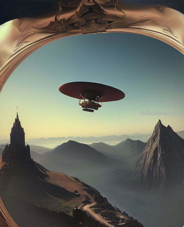 AI绘画每日一(组)图：UFO