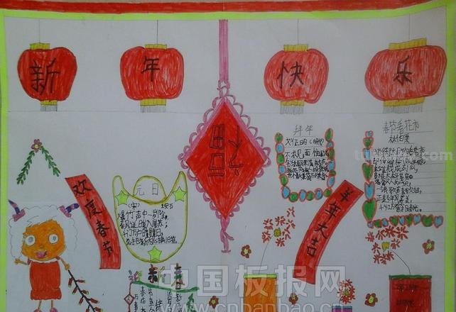 新年手抄报怎么做 简单又好看的春节手抄报怎么做？