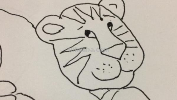 老虎的话怎么画彩铅 画虎的步骤？