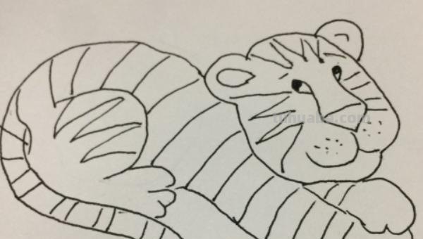 老虎的话怎么画彩铅 画虎的步骤？