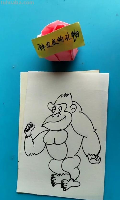 大猩猩怎么画简笔画 用七巧板画大猩猩？