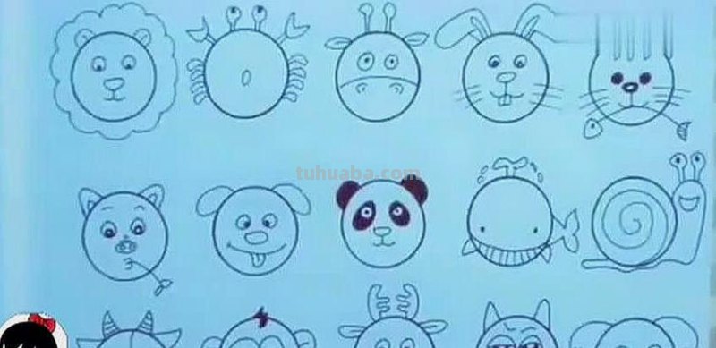 宝宝最爱！圆圈秒变100种简笔画人物，动植物全都有，爸妈必收