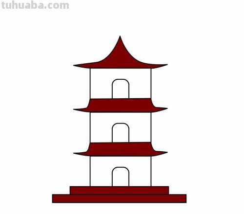 简笔画塔涂什么颜色 中秋节宝塔应该画什么颜色？