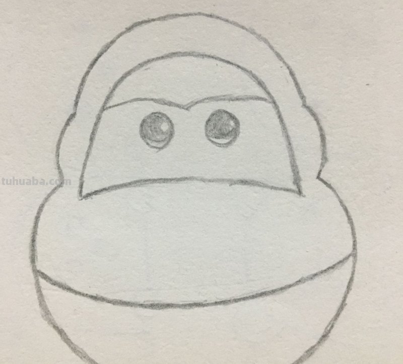 简笔画-超级飞侠乐迪的画法