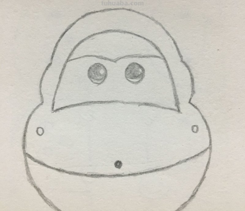 简笔画-超级飞侠乐迪的画法