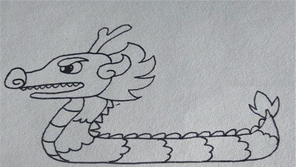 简笔画龙舟怎么画 如何画端午节龙舟简笔画？