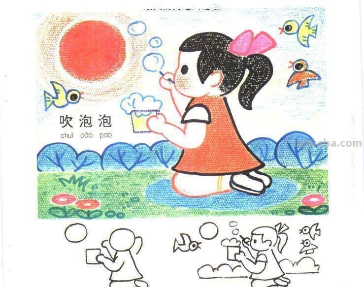 生动有趣的生活场景类儿童画图片大全