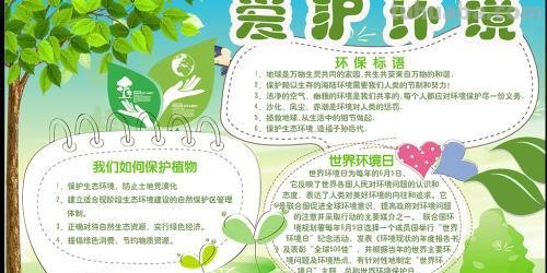 环境的手抄报怎么写 保护环境手抄报内容？