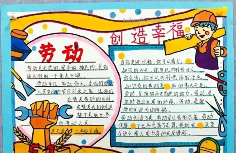 最新一波劳动节主题绘画+手抄报，满满干货，总有一款适合你！