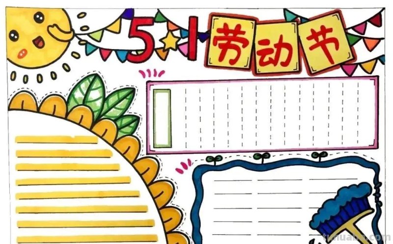 最新一波劳动节主题绘画+手抄报，满满干货，总有一款适合你！