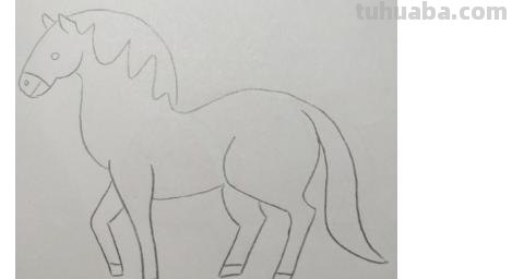 简笔画的马怎么画 用简笔画怎样画马？