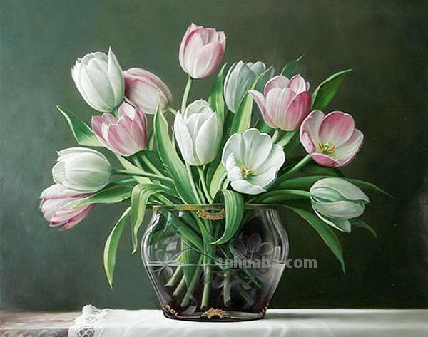 超写实花卉静物油画 比利时大师Pieter Wagemans作品