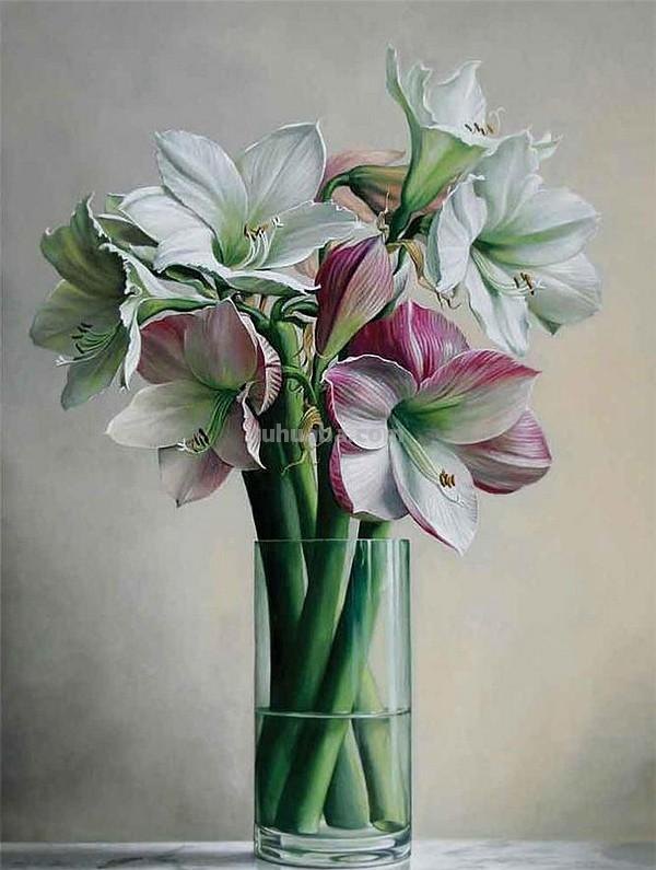 超写实花卉静物油画 比利时大师Pieter Wagemans作品