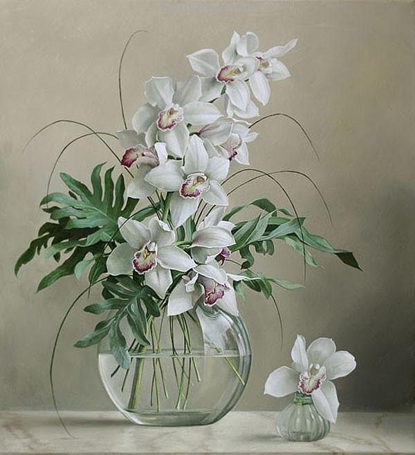超写实花卉静物油画 比利时大师Pieter Wagemans作品