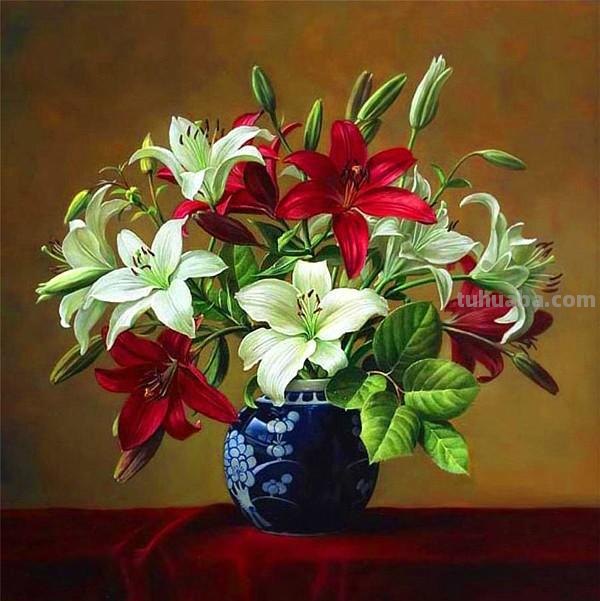 超写实花卉静物油画 比利时大师Pieter Wagemans作品