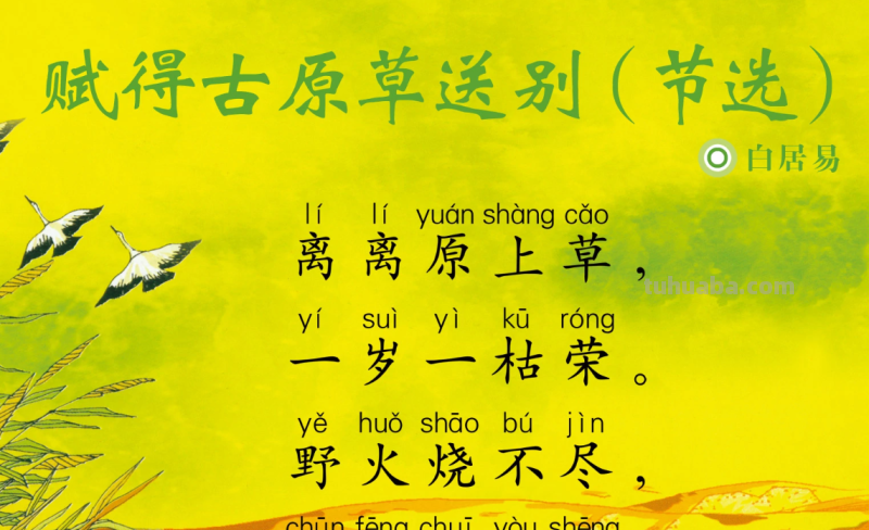 离离原上草全诗的诗名