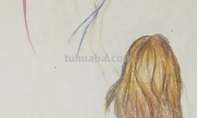女孩自己画的彩铅画怎么画 彩色铅笔画教程：1.女孩——自由飞翔？