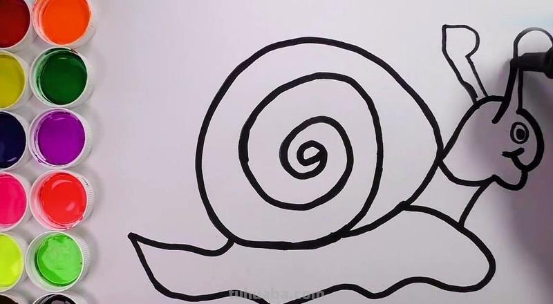 简笔画蜗牛涂什么颜色 蜗牛简单画法？