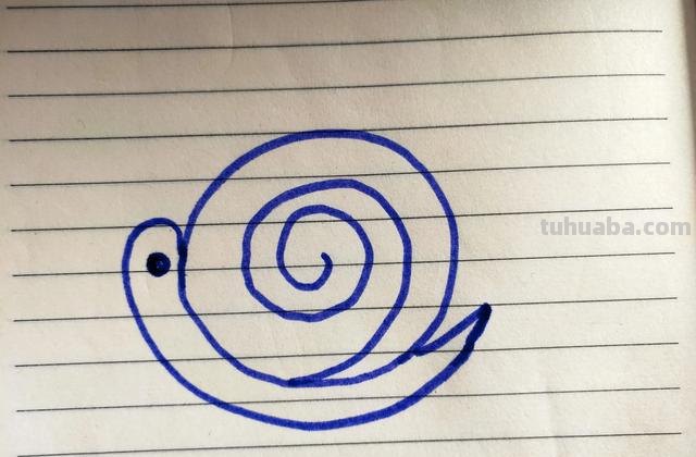 简笔画蜗牛涂什么颜色 蜗牛简单画法？