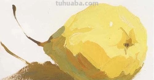 如何用色彩画梨？色彩画梨怎么调色？ 