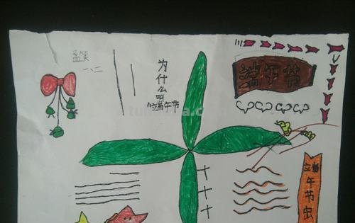 怎么画端午手抄报图片 端午节手抄报简单漂亮，一年级？