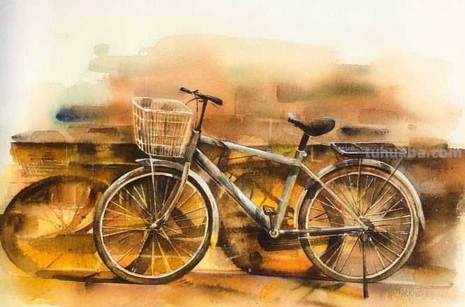 【色彩自行车临摹教程】- 用绘画记录生活的美好 