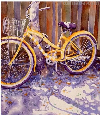 【色彩自行车临摹教程】- 用绘画记录生活的美好 